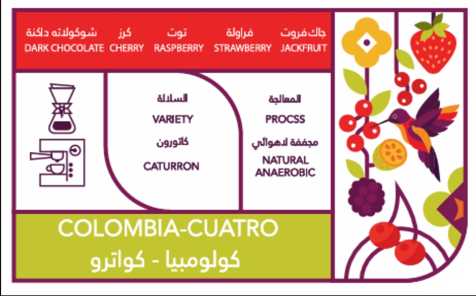 كافيين باتش - كولومبيا - كواترو تاريخ التحميص 26/3/2026