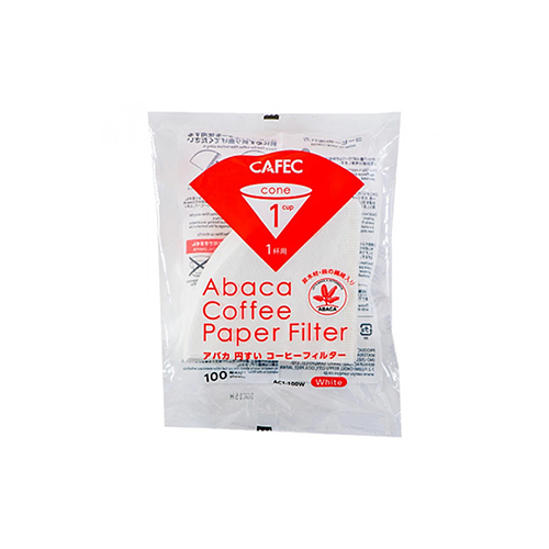 V60 White Filters 100 Filters from Cafek Size 01